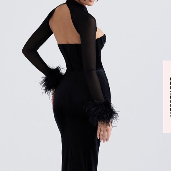 House of CB Thalia Velvet Corset Dress size small NWT $285 - Picture 6 of 7